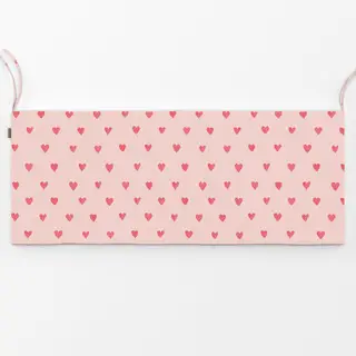 Bankauflage Herzen rosa pink