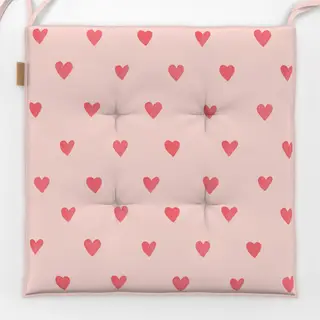 Sitzkissen Herzen rosa pink