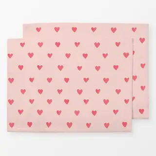 Tischset Herzen rosa pink