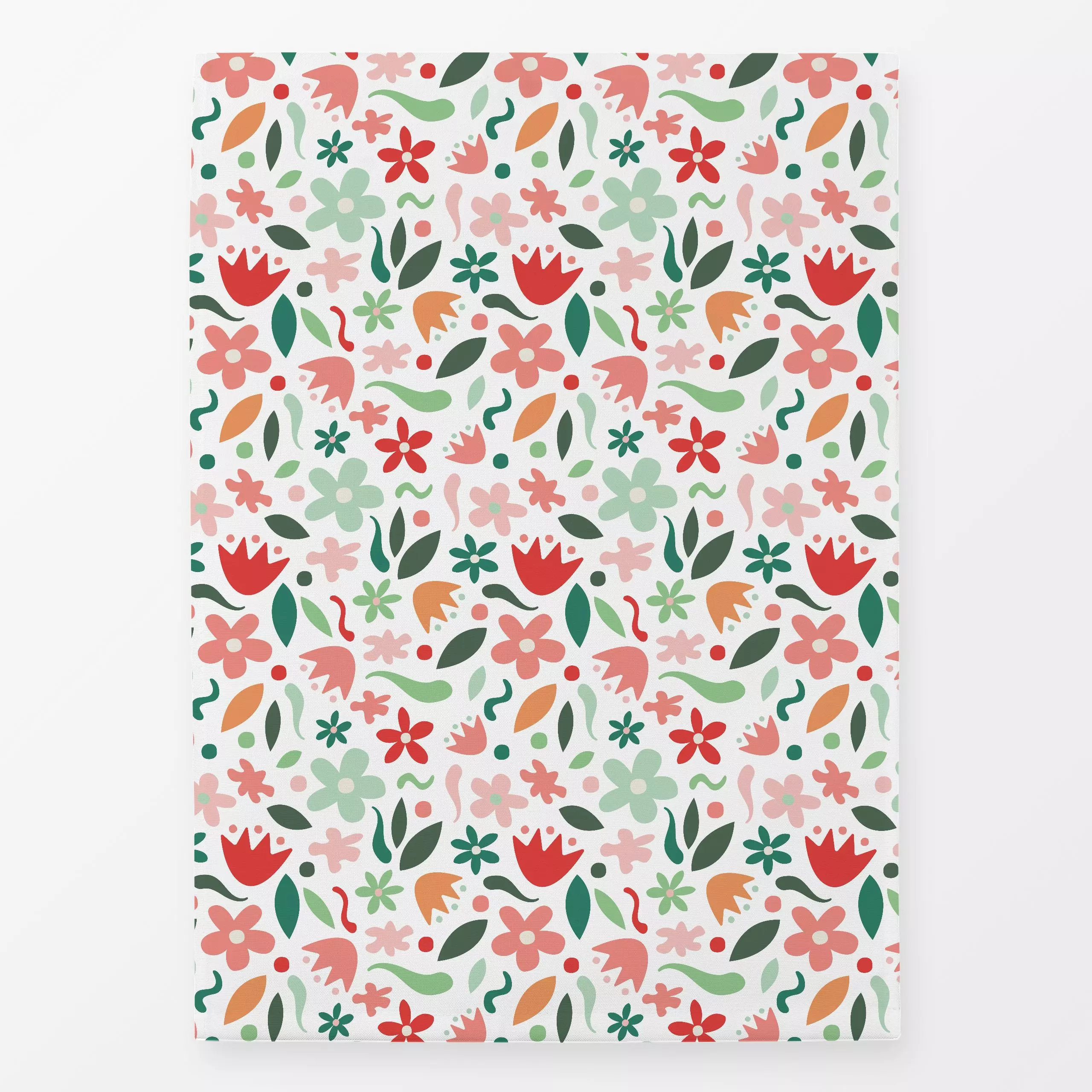 Geschirrtücher Flores y Confeti - Blumen & Florales, Sommer - von „Karen Menzenbach"; rosa, Blumen, Blüten, Sommer, grafisch...