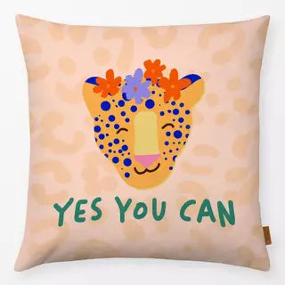 Kissen Yes You Can beige