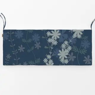 Bankauflage Blumenwiese Blau Midsommar