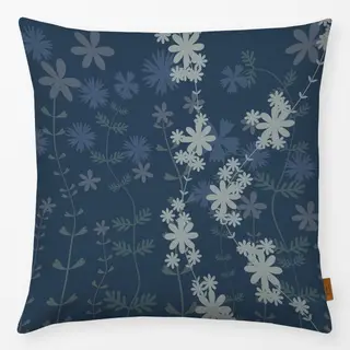 Kissen Blumenwiese Blau Midsommar