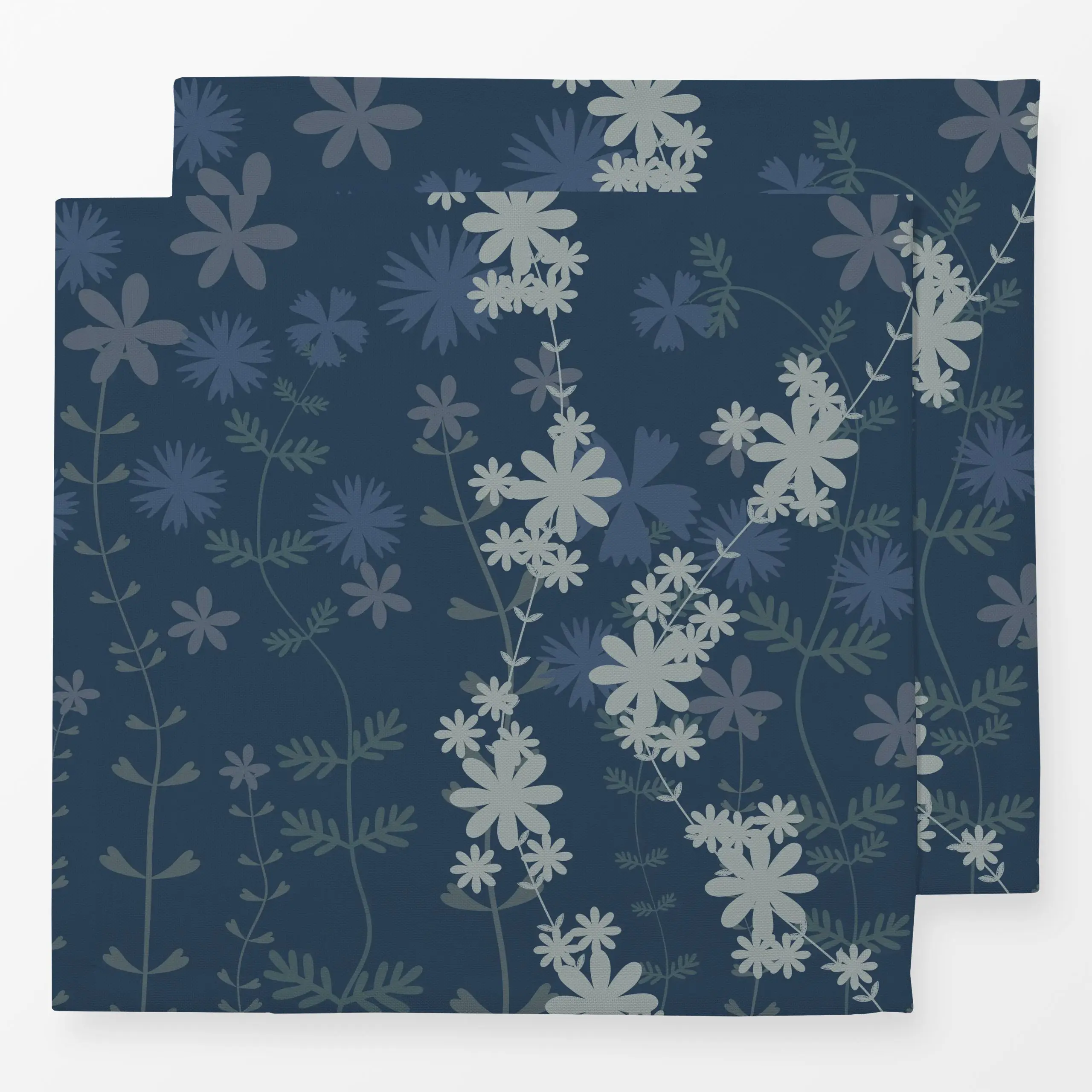 Servietten Blumenwiese Blau Midsommar - Blumen & Florales, Natur & Landschaft, Pflanzen & Botanik - von „Monika Strigel"; Sc...