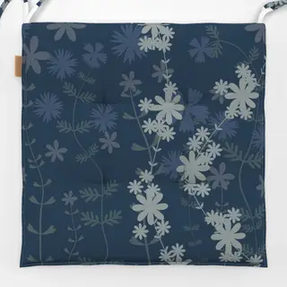 Sitzkissen Blumenwiese Blau Midsommar