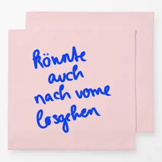 Servietten Nach vorne losgehen