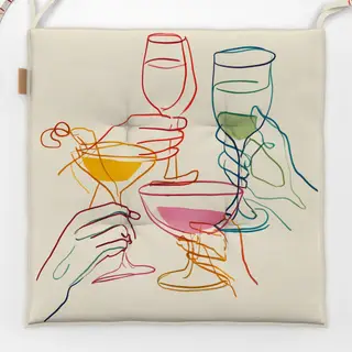 Sitzkissen Cheers-to-eachother