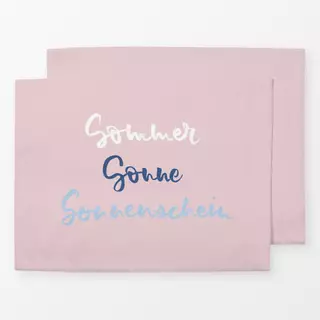 Tischset Sommer Sonne Sonnenschein pink