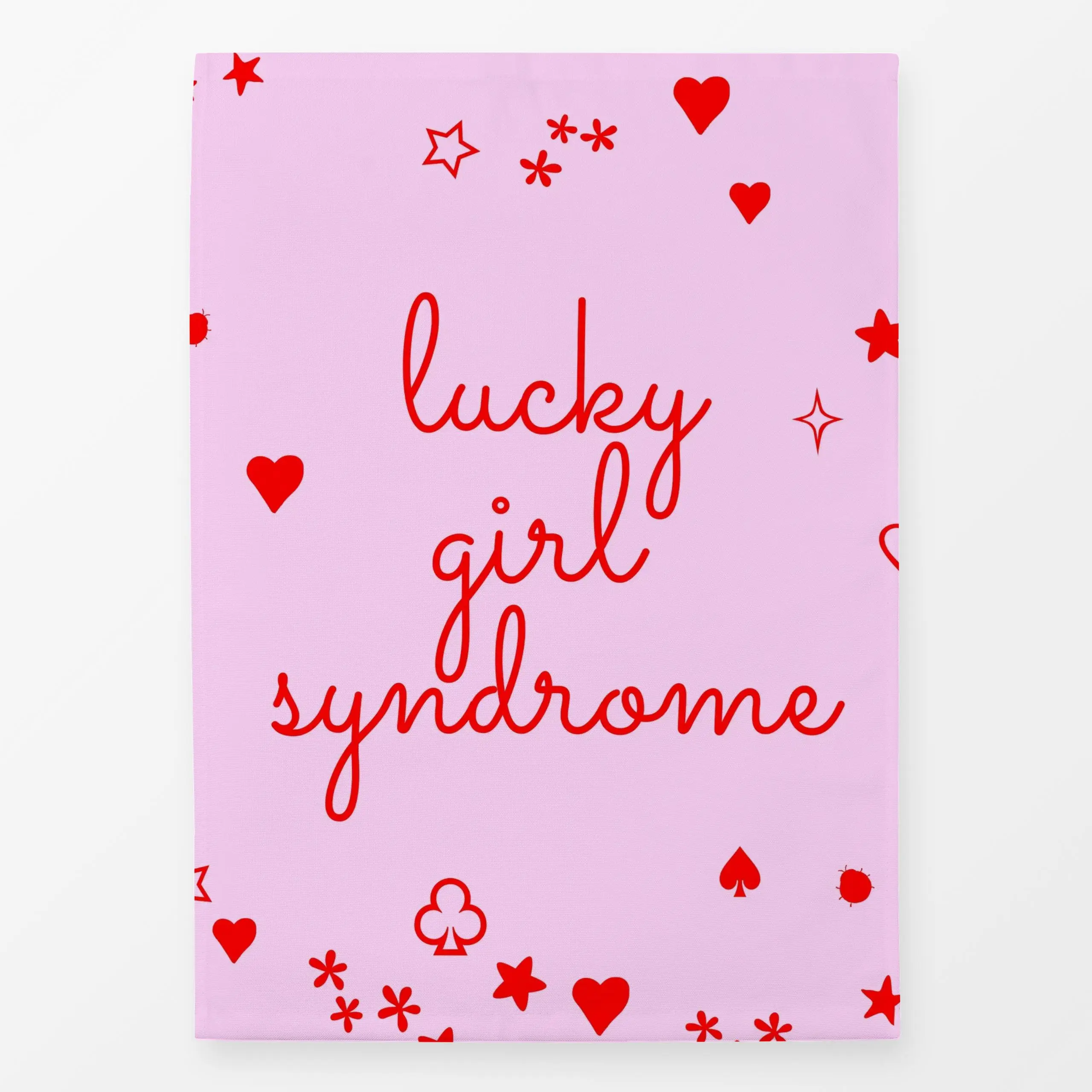 Geschirrtücher Lucky Girl Syndrome - Liebe, Romantik & Pride, Sprüche & Schriftzüge - von „Monika Strigel"; Herzen, geschenk...