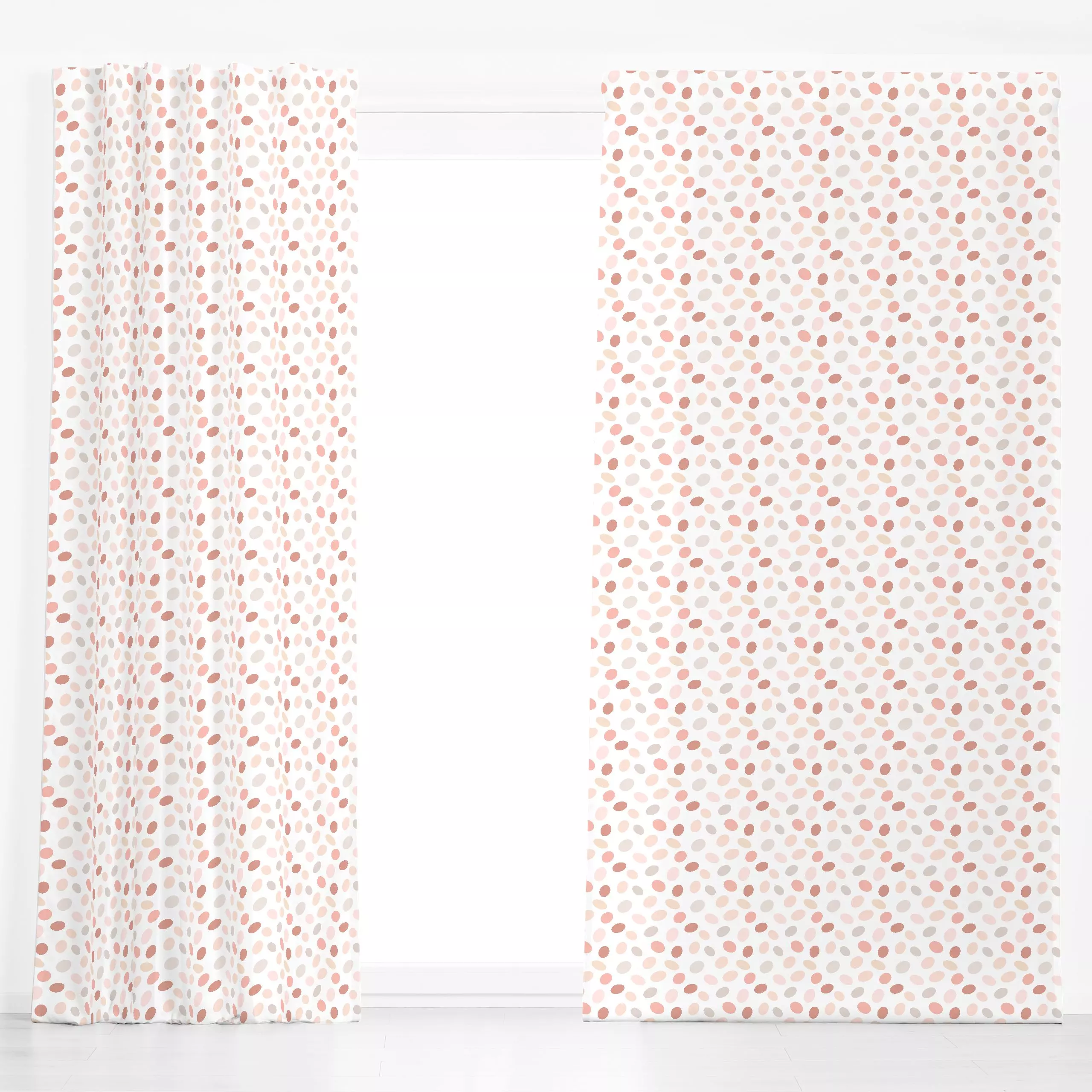 Dekovorhang Eier - Frühling, Symbole & Muster - von „Lena Yokota"; Muster, Ostern, pattern, Ostereier, lenayokota, spring, E...