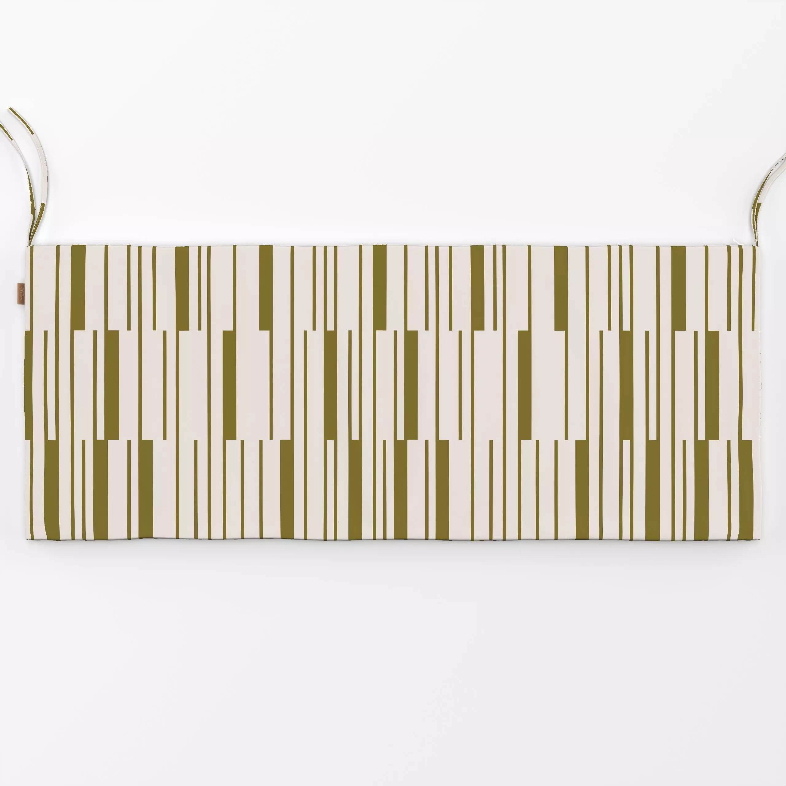 Bankauflage Lines & Stripes | grün - Symbole & Muster - von „moDeern Design Studio"; minimal, Linien, Streifen, skandinavisc...