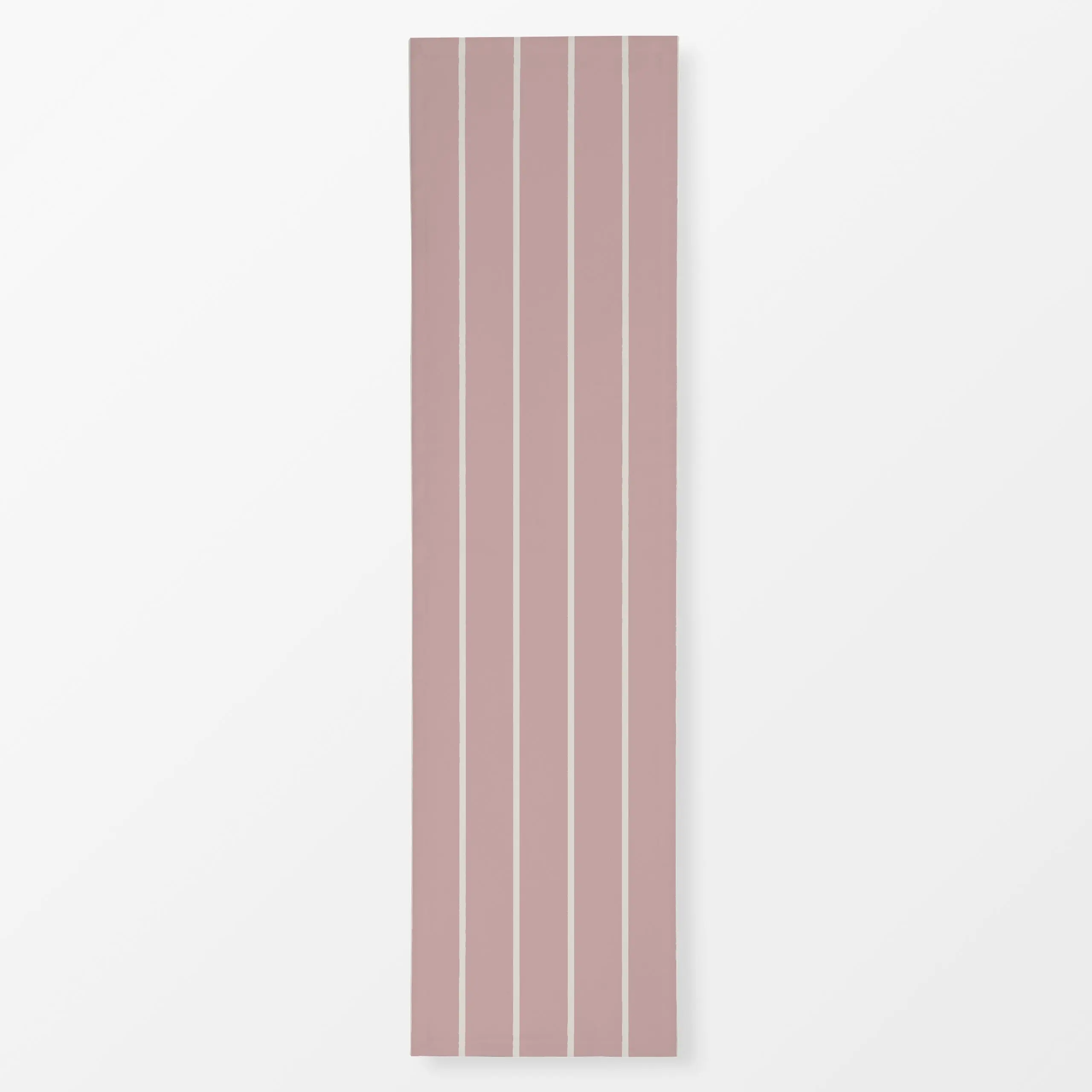 Tischläufer Streifen rosa - Herbst, Symbole & Muster - von „Studio Kesse"; Muster, minimal, Streifen, rosa, altrosa, beige, ...