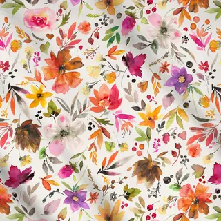 Meterware Artistic Boho Herbst Florale