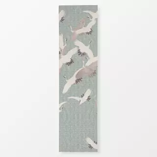 Tischläufer Japanese Birds sage green