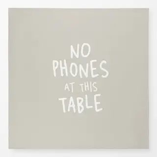 Tischdecke Kein Handy Am Tisch Beige