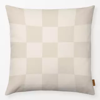 Kissen Chess Pattern beige white