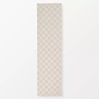 Tischläufer Chess Pattern beige white