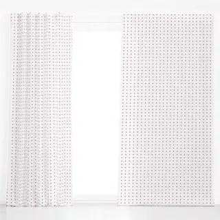 Dekovorhang Polkadots Raster Schwarz