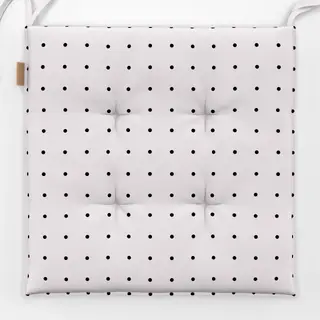 Sitzkissen Polkadots Raster Schwarz