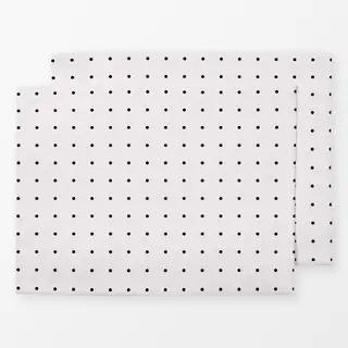 Tischset Polkadots Raster Schwarz