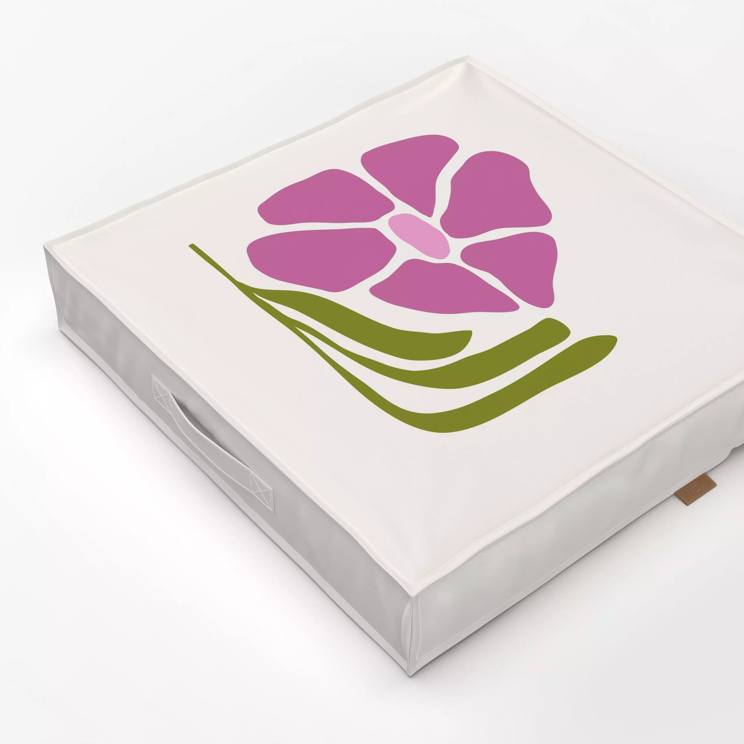 Bodenkissen Happy flower - Blumen & Florales, Sommer - von „Lisa Jasmin Bauer"; Blumen, Sommerblumen, Sommer, floral, flower...
