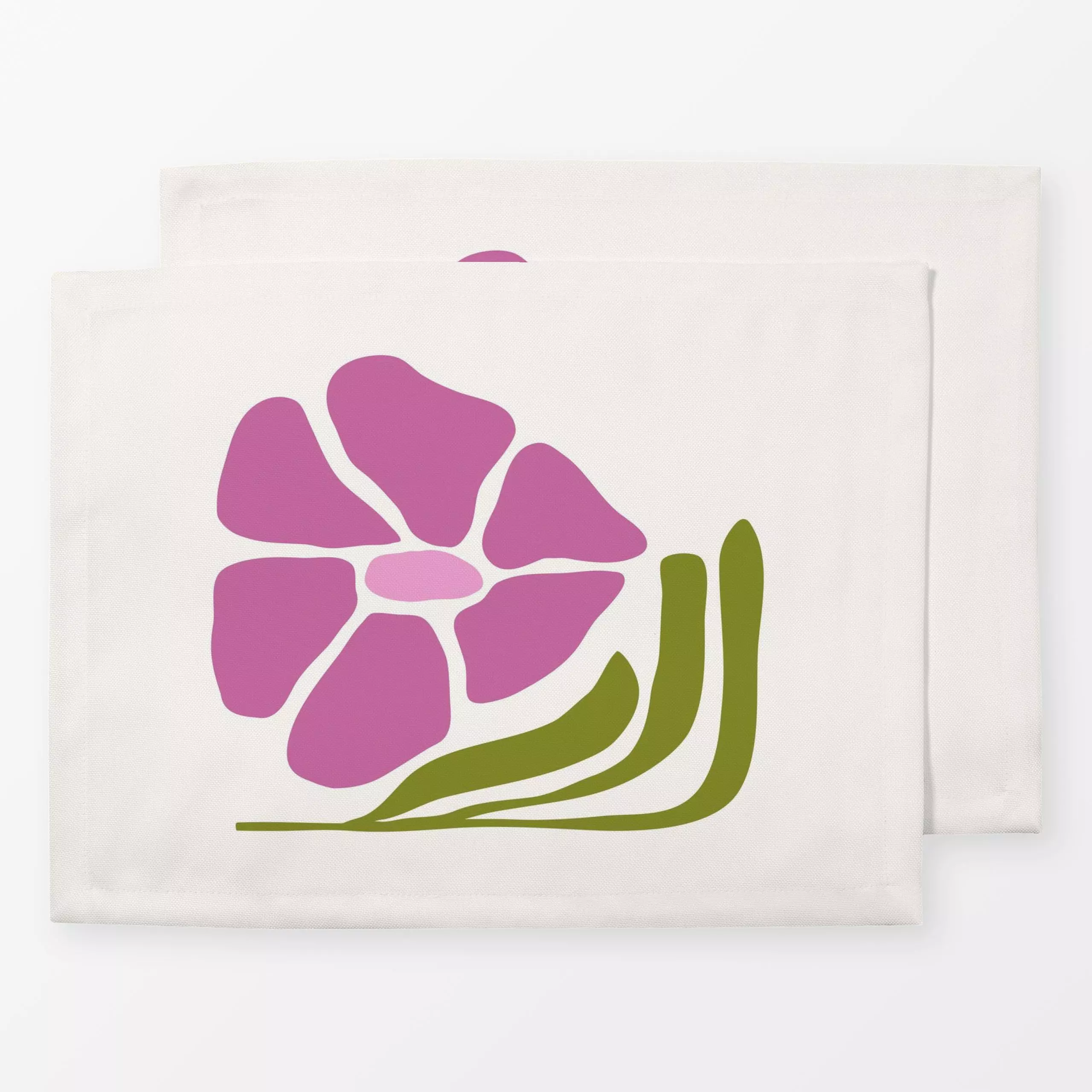 Tischset Happy flower - Blumen & Florales, Sommer - von „Lisa Jasmin Bauer"; Blumen, Sommerblumen, Sommer, floral, flowers, ...