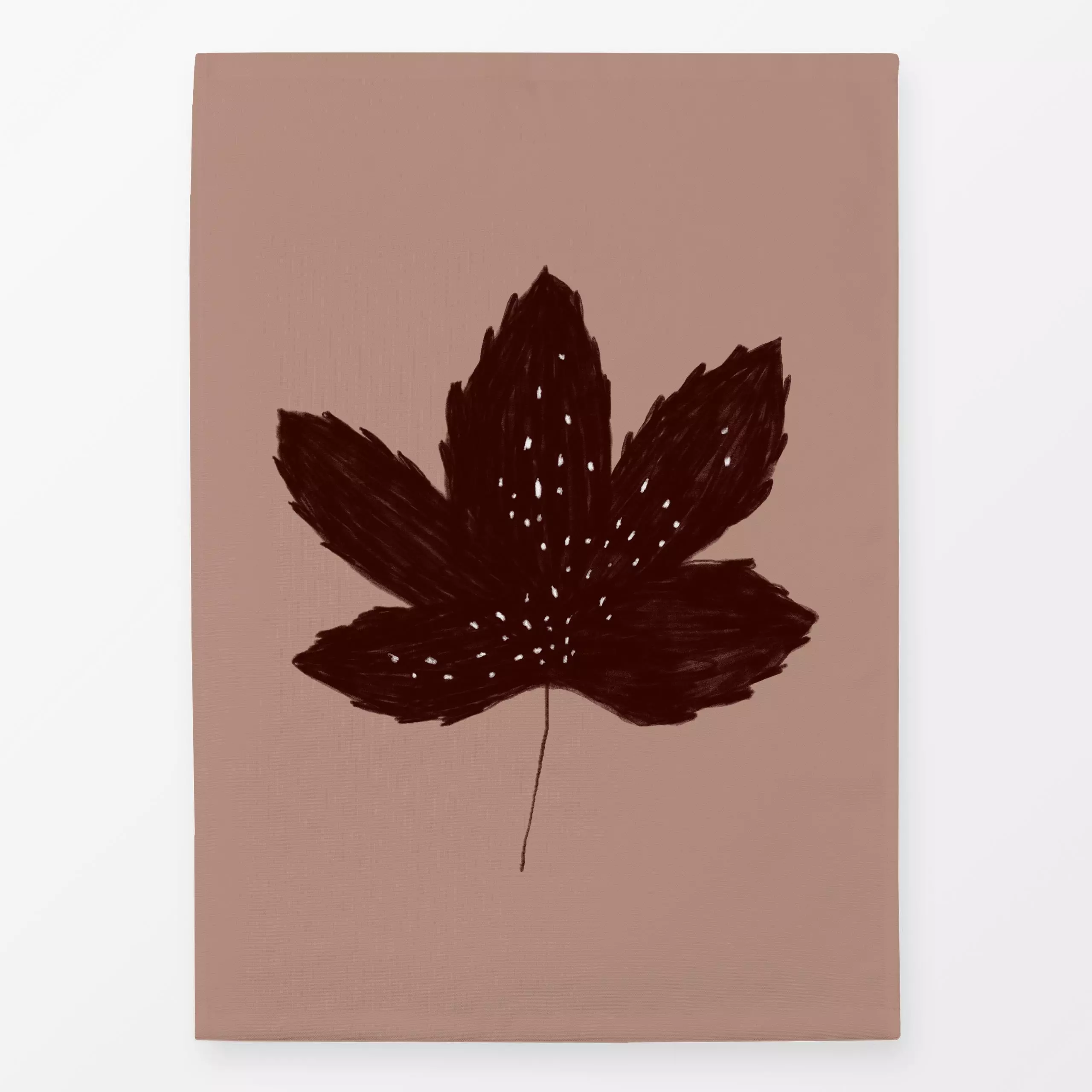 Geschirrtücher Ahornblatt Braun Rose - Herbst, Pflanzen & Botanik - von „Sophie Augustin Illustration"; Laub, Herbst, ahorn,...