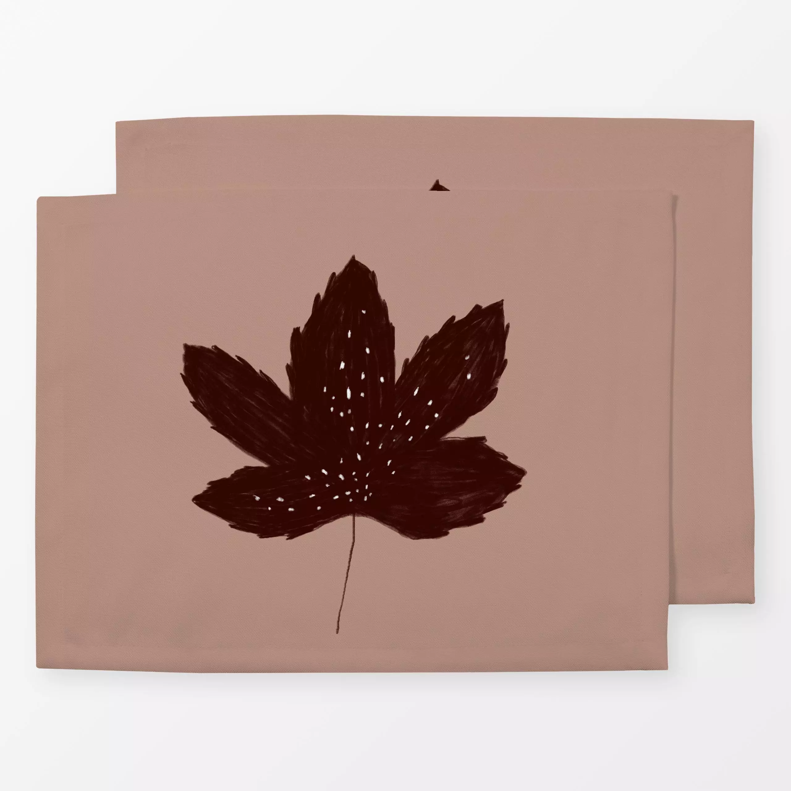 Tischset Ahornblatt Braun Rose - Herbst, Pflanzen & Botanik - von „Sophie Augustin Illustration"; Laub, Herbst, ahorn, herbs...