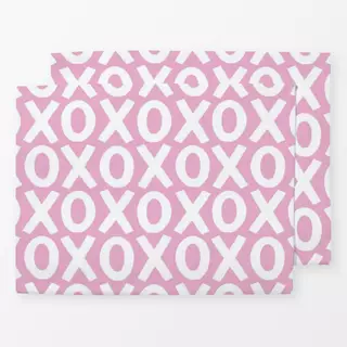 Tischset xoxo Valentine Rosa