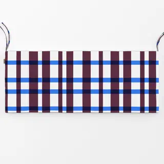 Bankauflage Summer to Fall Kariert RubyRed