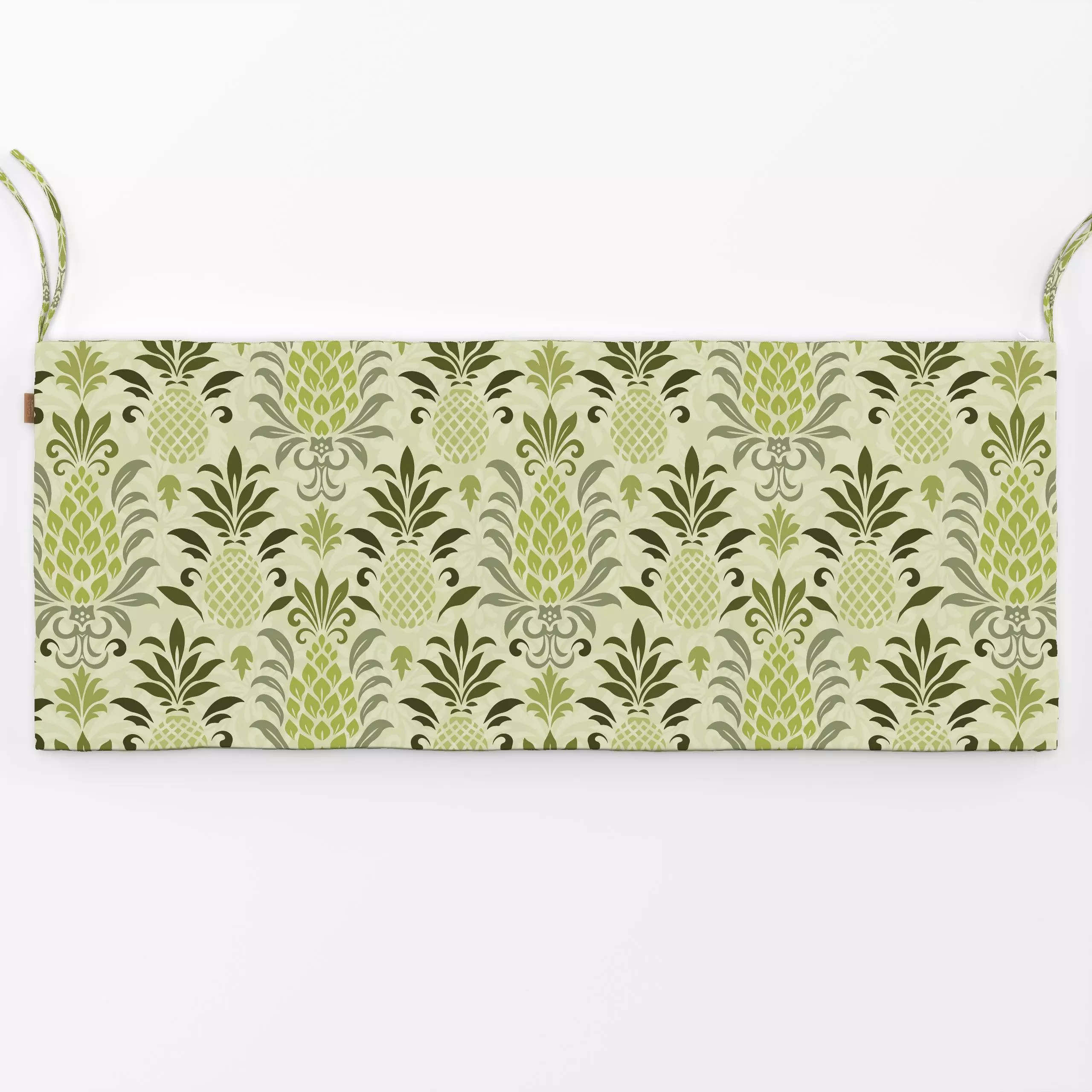 Bankauflage Pineapple Chic Light Green - Pflanzen & Botanik, Küche, Essen & Trinken - von „Andrea Haase"; Frucht, Ananas, tr...