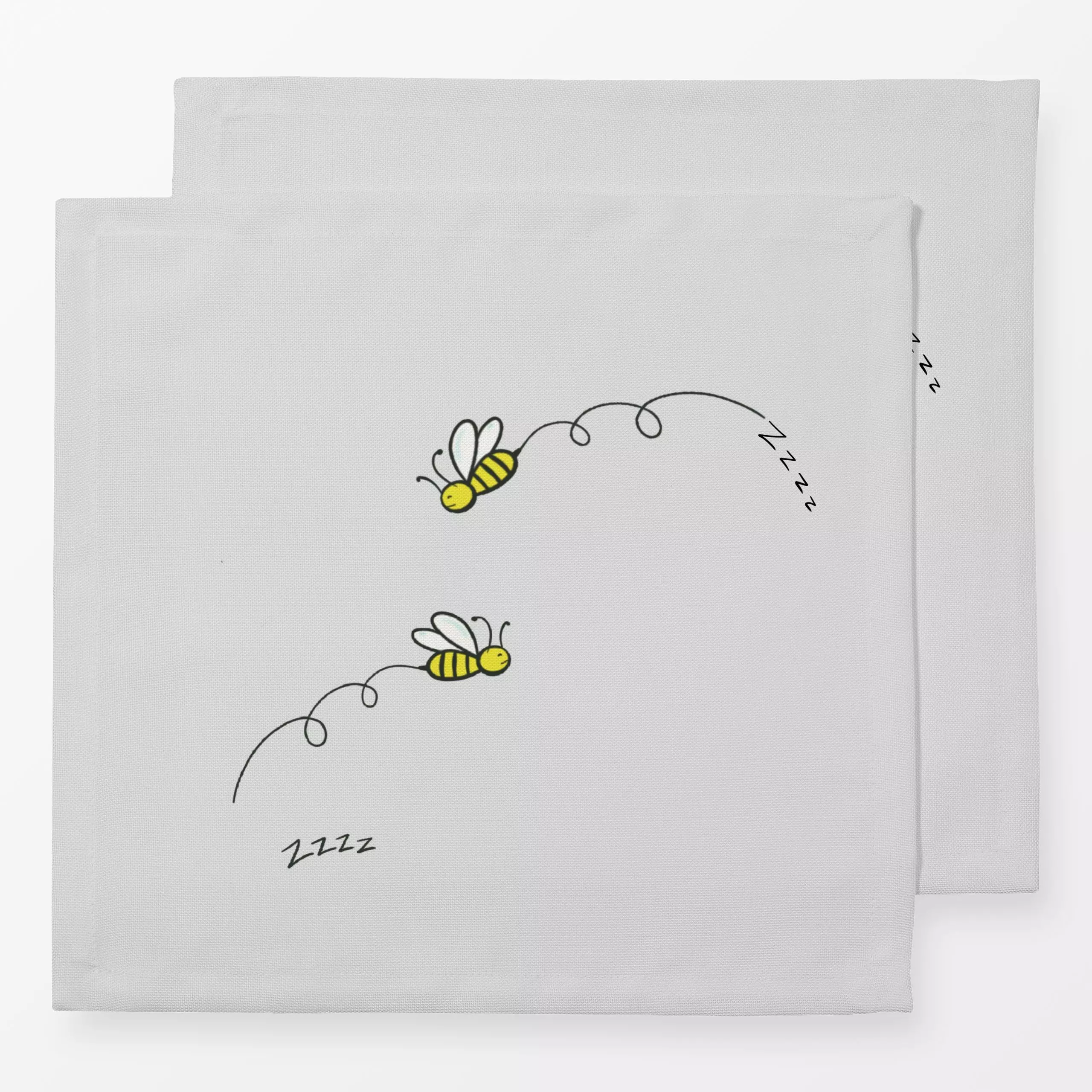 Servietten Biene Light Kissen - Liebe, Romantik & Pride - von „Monor Design"; Kinder, Kinderzimmer, Bienen, Kids, kinderkiss...