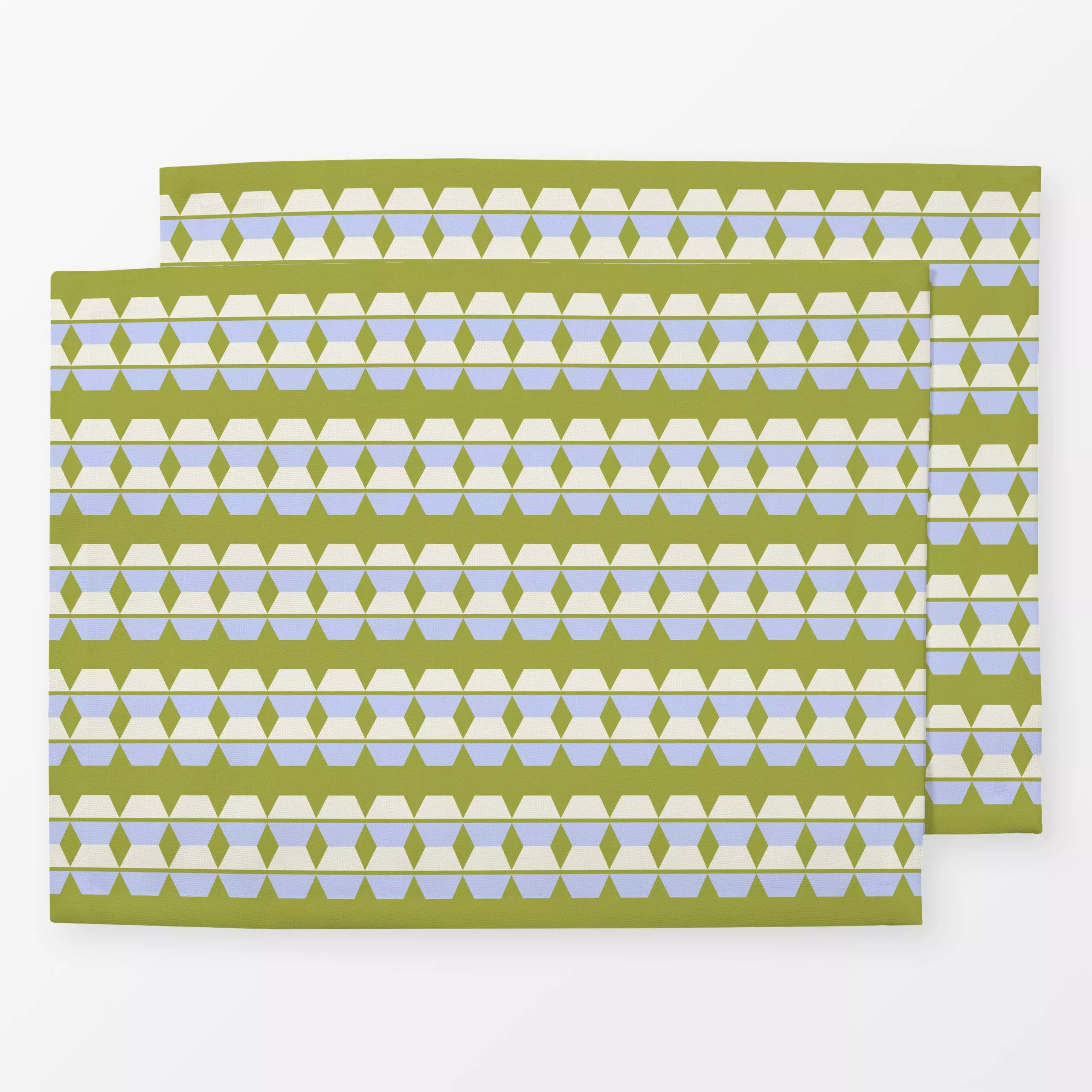Tischset Waben Streifen - Symbole & Muster - von „Julia Schumacher"; Muster, Retro, Geometrisch, grafisch, gestreift, julias...