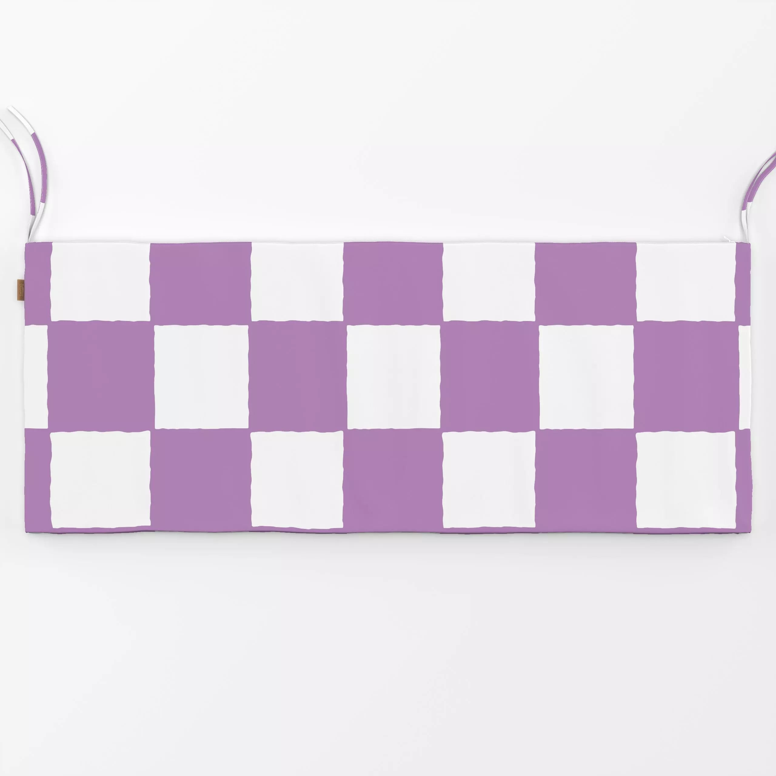 Bankauflage Trend Check - Symbole & Muster - von „Verena Klöpper"; Karo, lila, Schachbrett, checks, violett, Schachbrettmust...