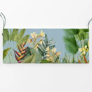 Bankauflage Tropischer Dschungel blau