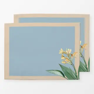 Tischset Tropischer Dschungel blau