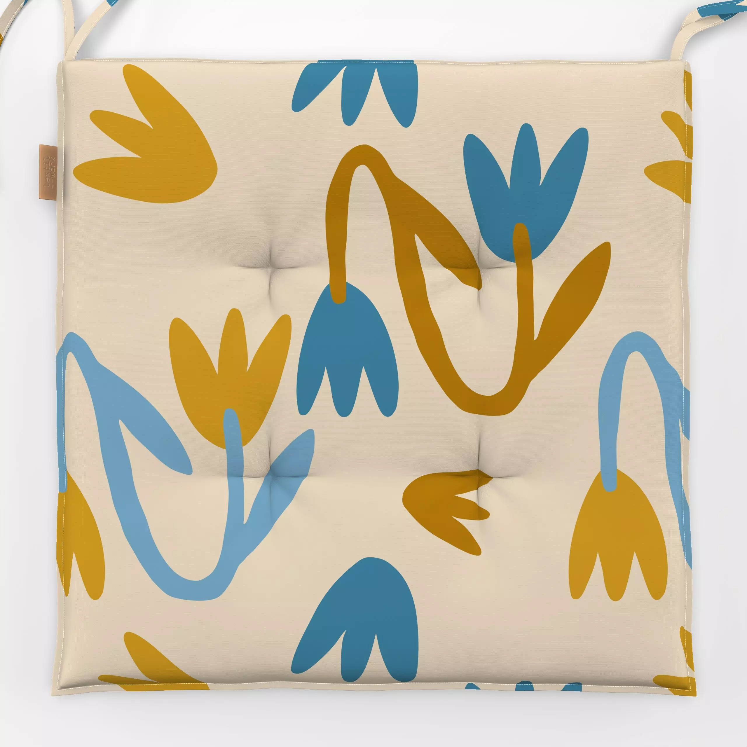 Sitzkissen A Flower 4Z - Blumen & Florales, Frühling - von „Studio Memb"; Muster, Blumen, Garten, Tulpen, Blüten, Fruehling,...