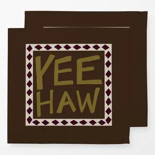 Servietten Yeehaw Typography