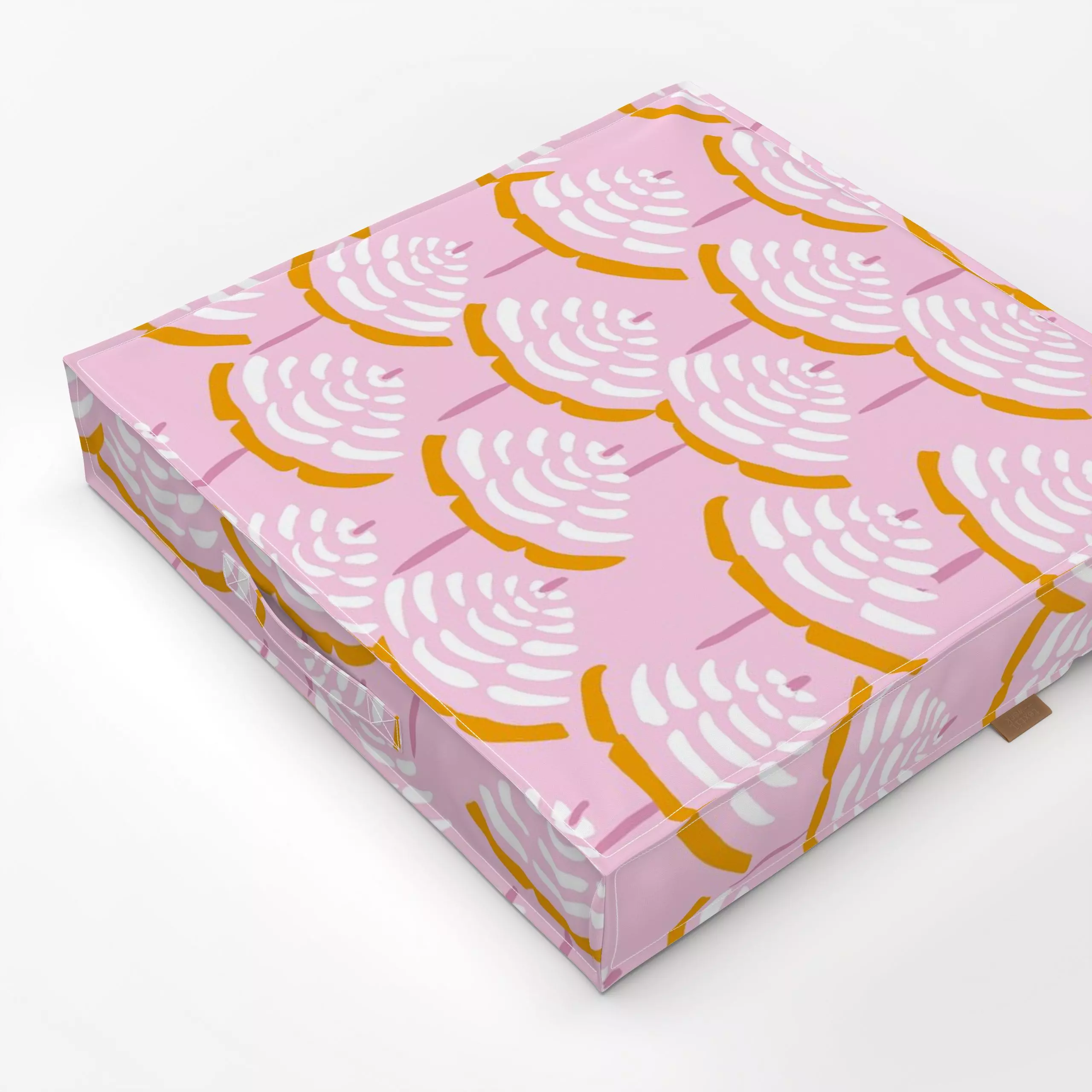 Bodenkissen Parasols - rosa - Sommer, Reise - von „Vivian Hasenclever"; rosa, Strand, Sonne, Sommer, Italien, Sommerlich, Fe...