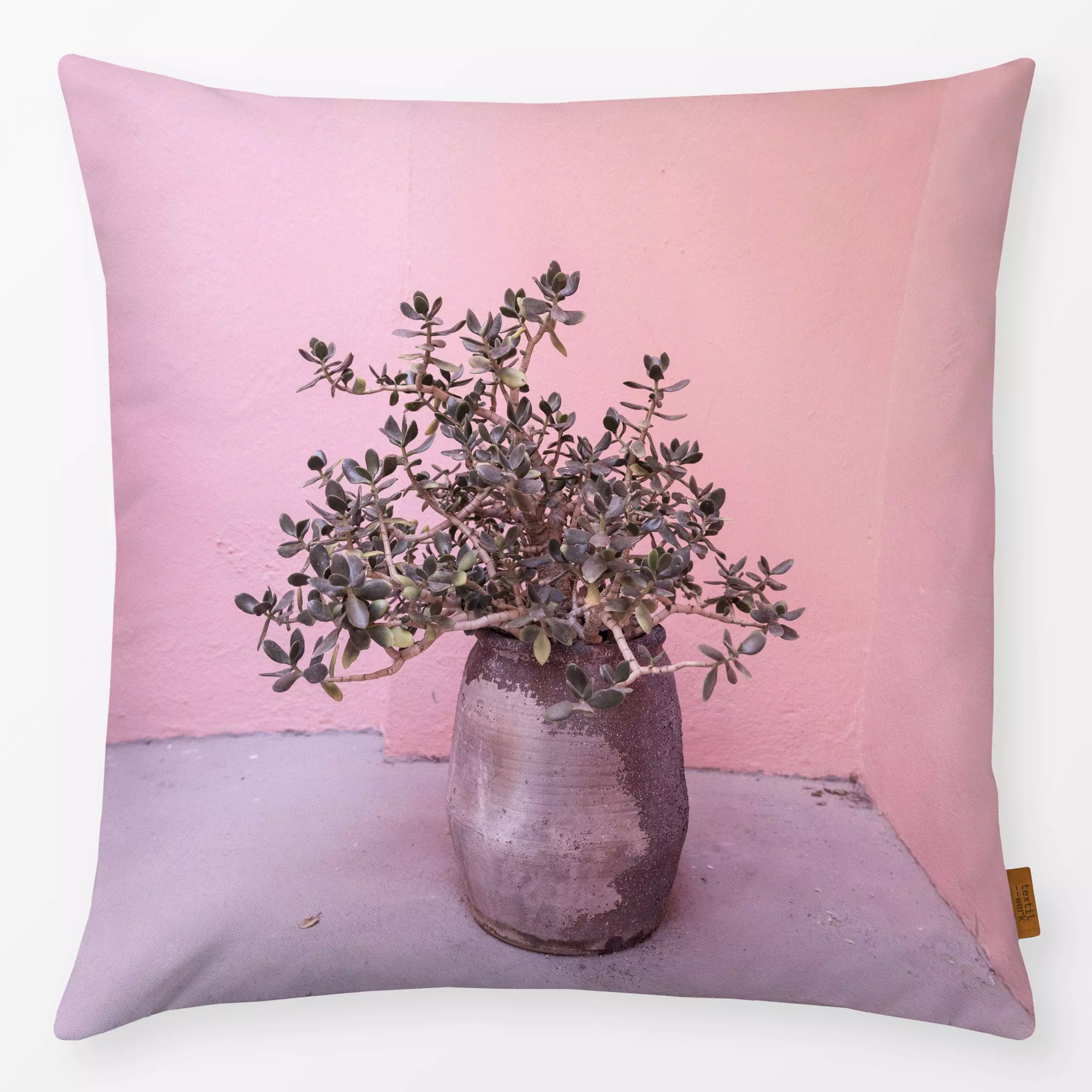 Kissen Florero - Blumen & Florales, Natur & Landschaft - von „Sisi and Seb“; terracotta, Vase, mediterranean, plants