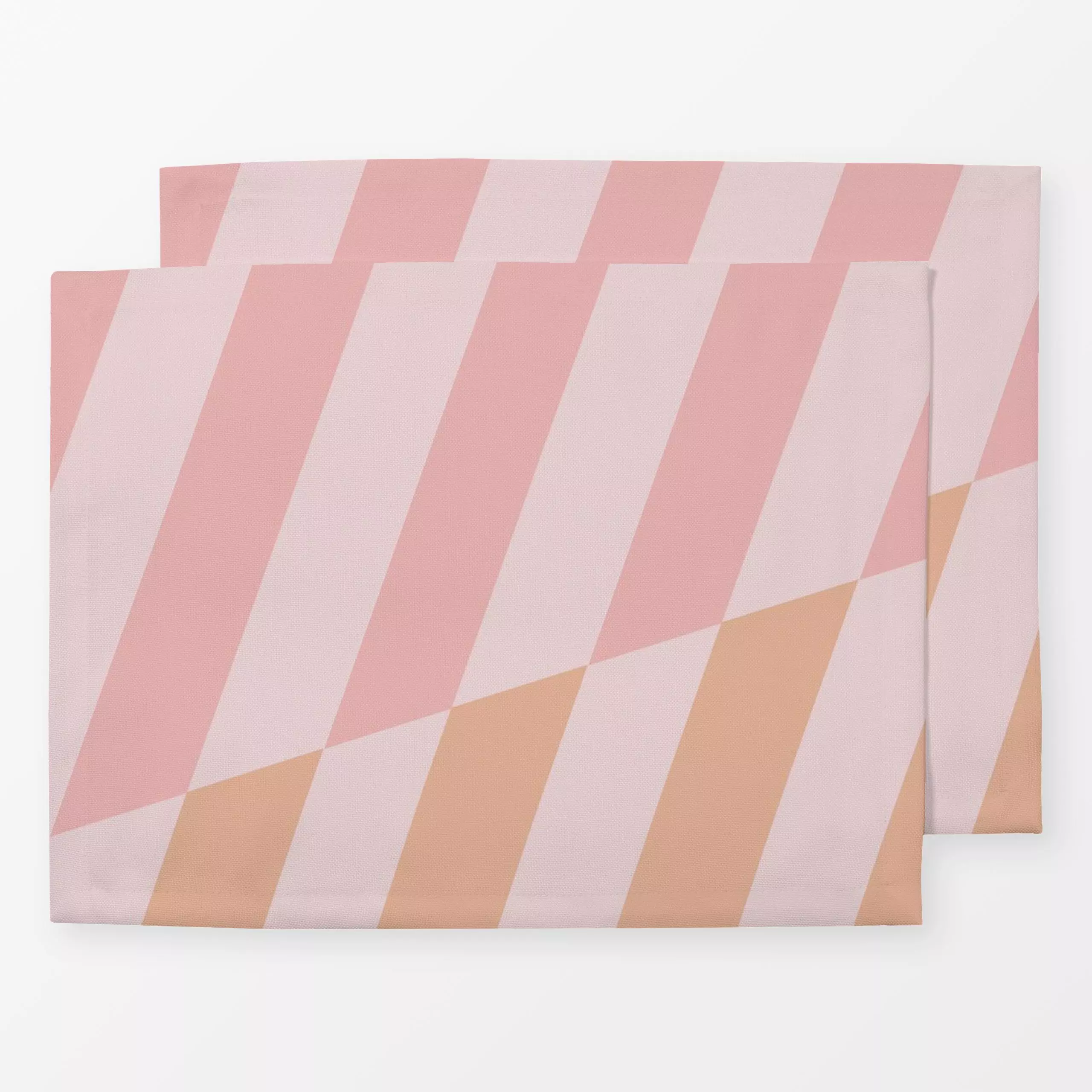 Tischset Diagonal versetzt rosa, gemustert, von Andrea Liesert