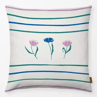 Kissen Tulpen & Streifen