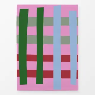 Geschirrtücher Weihnachtskaro pink