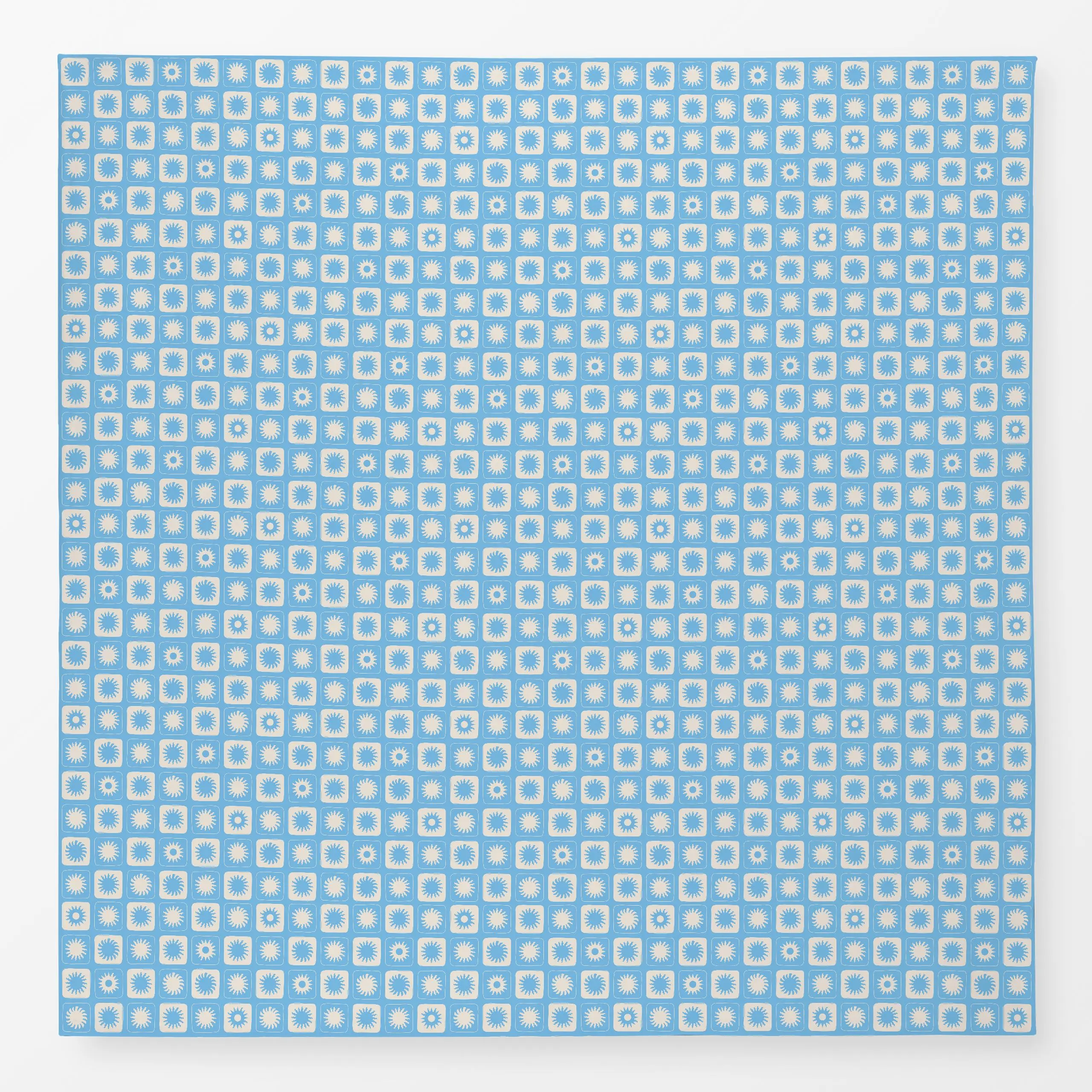 Tischdecke Abstract Sun Pattern blue, Sommer, von Karen Menzenbach