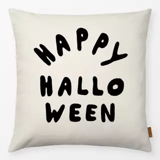 Kissen Happy Halloween Schwarz