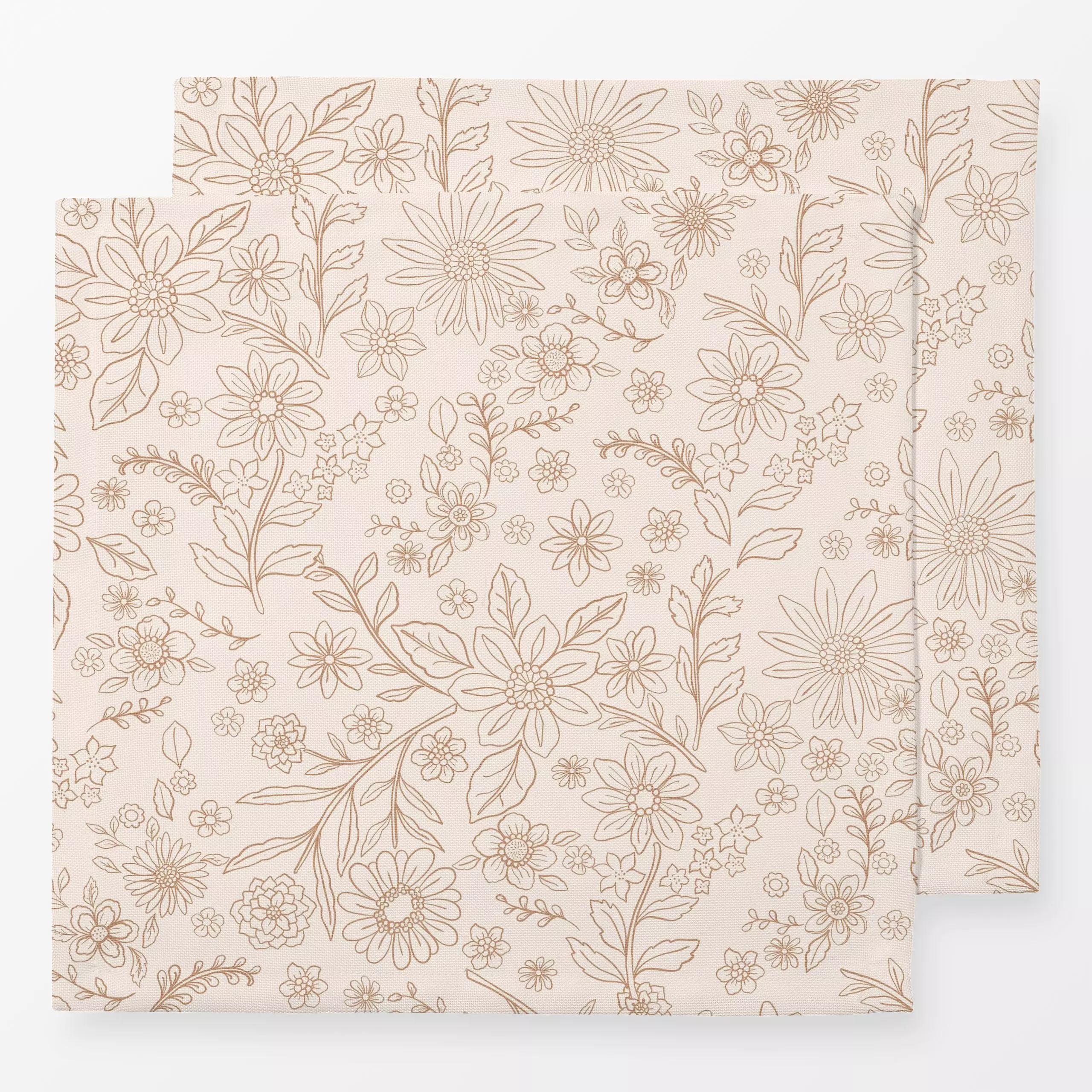 Servietten Boho retro flowers I - Blumen & Florales - von „Bloomery Decor"; Papaya, boho, Trockenblumen, Retro, Kinderzimmer...