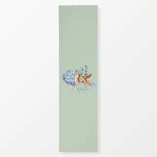 Tischläufer Hase in Tasse Grün