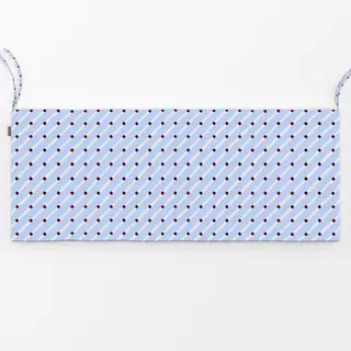 Bankauflage Diagonale & Punkte Blau