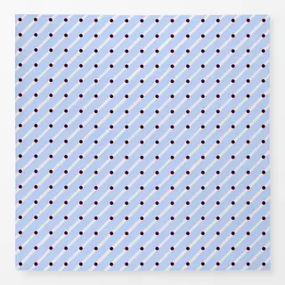 Tischdecke Diagonale & Punkte Blau