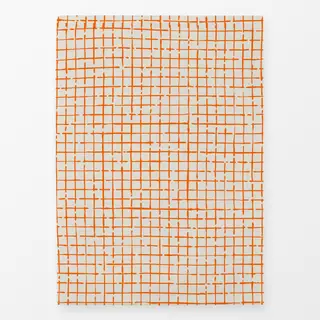 Geschirrtücher Netz Karo Orange Beige